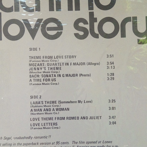 Theme From Love Story Played By Melachrino Pickwick International Vinyl Record - Picture 6 of 10